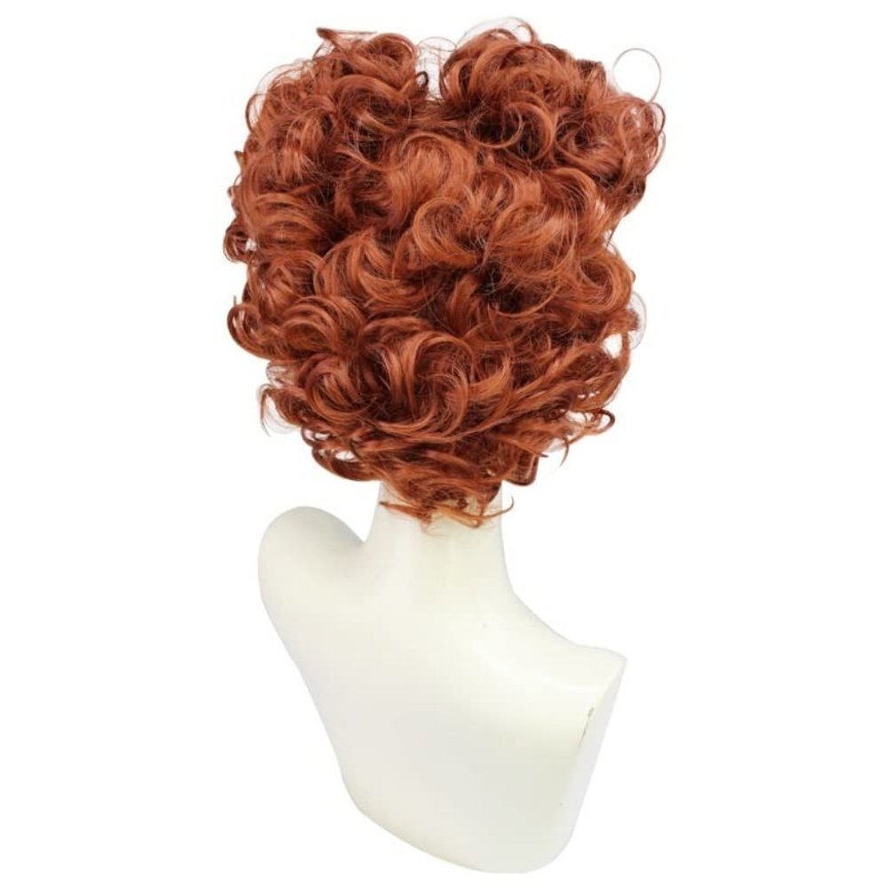 RED Queen Wig w/ Cap Grubify Father Witch Cosplay Halloween - Picture 9 of 10